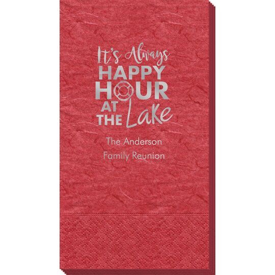Happy Hour at the Lake Bali Guest Towels