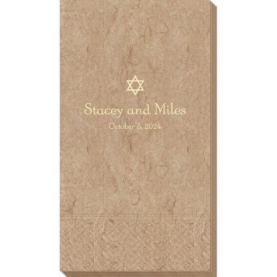 Little Star of David Bali Guest Towels