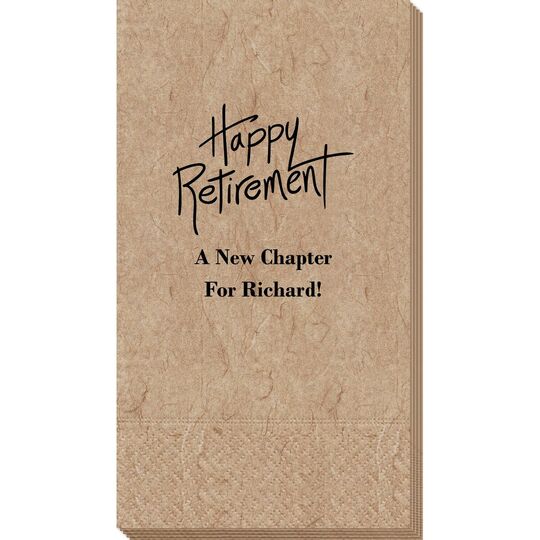 Fun Happy Retirement Bali Guest Towels