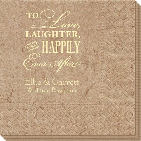 To Love Laughter Happily Ever After Bali Napkins
