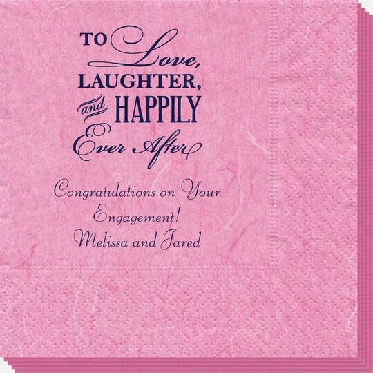 To Love Laughter Happily Ever After Bali Napkins
