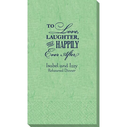 To Love Laughter Happily Ever After Bali Guest Towels