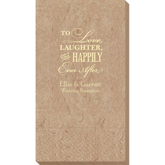 To Love Laughter Happily Ever After Bali Guest Towels