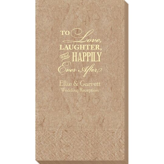 To Love Laughter Happily Ever After Bali Guest Towels