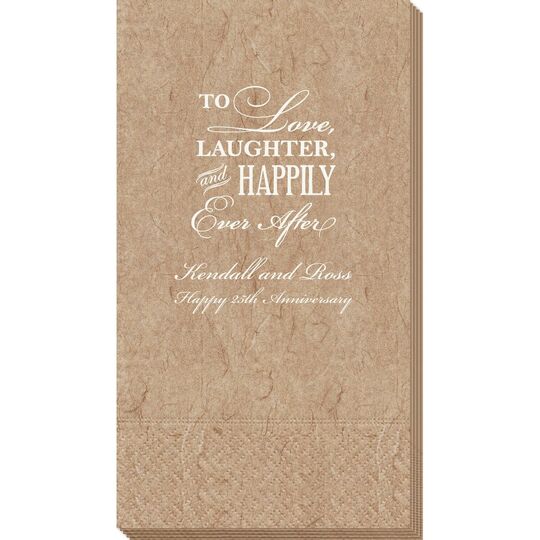 To Love Laughter Happily Ever After Bali Guest Towels