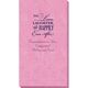 To Love Laughter Happily Ever After Bali Guest Towels Image 5 of 5