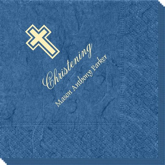 Outlined Cross Bali Napkins