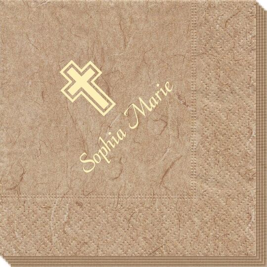 Outlined Cross Bali Napkins
