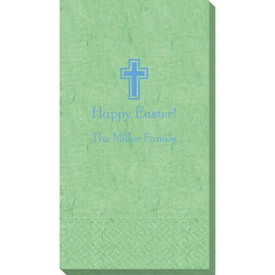 Outlined Cross Bali Guest Towels