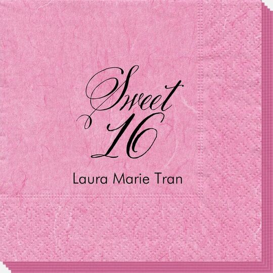 Elegant Sweet Sixteen Bali Napkins