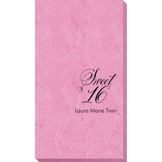 Elegant Sweet Sixteen Bali Guest Towels