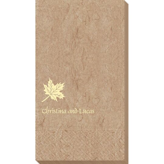 Little Autumn Leaf Bali Guest Towels