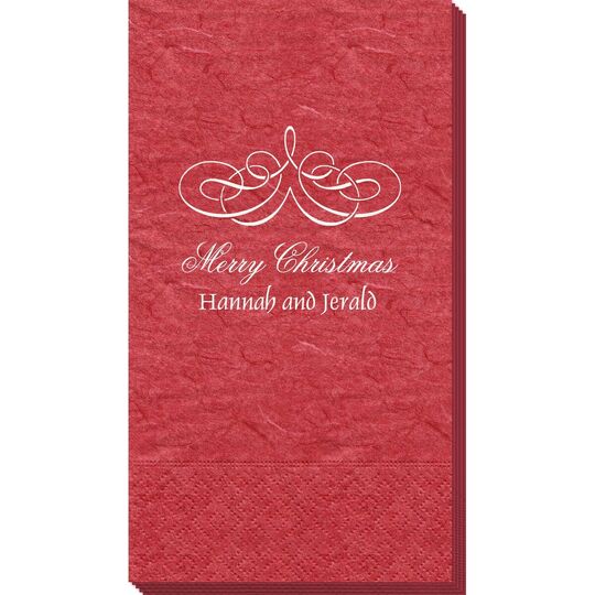 Magnificent Scroll Bali Guest Towels