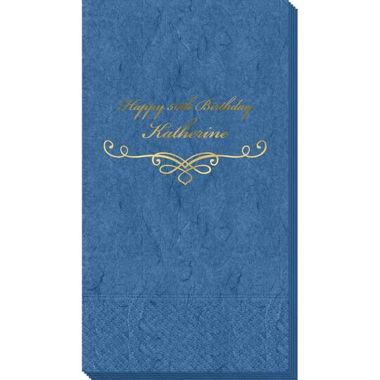 Classic Scroll Bali Guest Towels