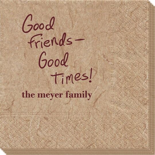 Fun Good Friends Good Times Bali Napkins