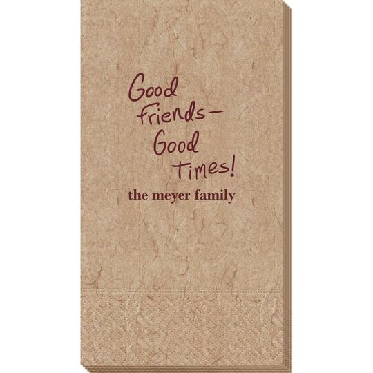 Fun Good Friends Good Times Bali Guest Towels