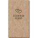 Modern Double Hearts Bali Guest Towels Image 2 of 2