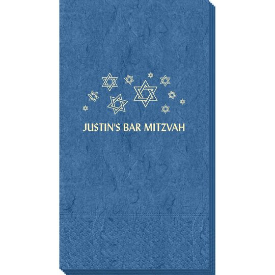 Modern Jewish Star Galaxy Bali Guest Towels