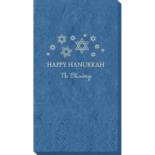 Modern Jewish Star Galaxy Bali Guest Towels