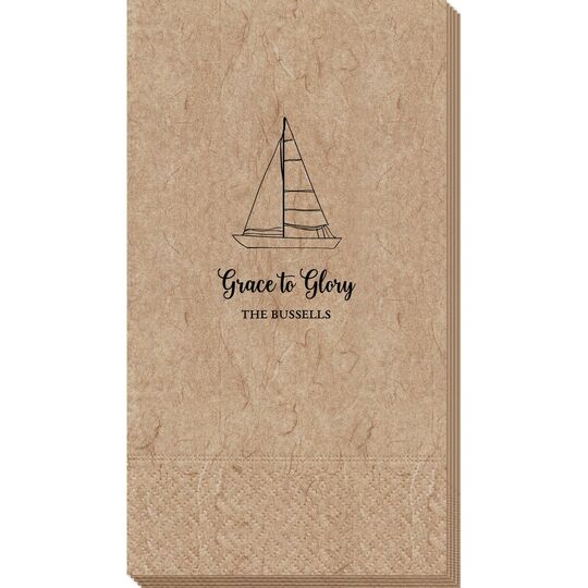 Sailboat Bali Guest Towels
