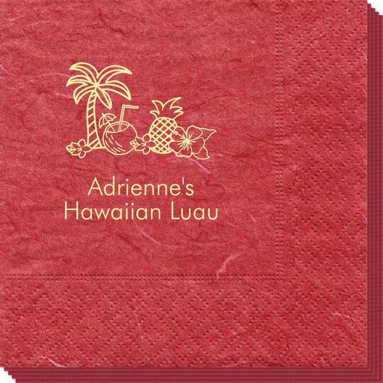 Tropical Hawaiian Luau Bali Napkins