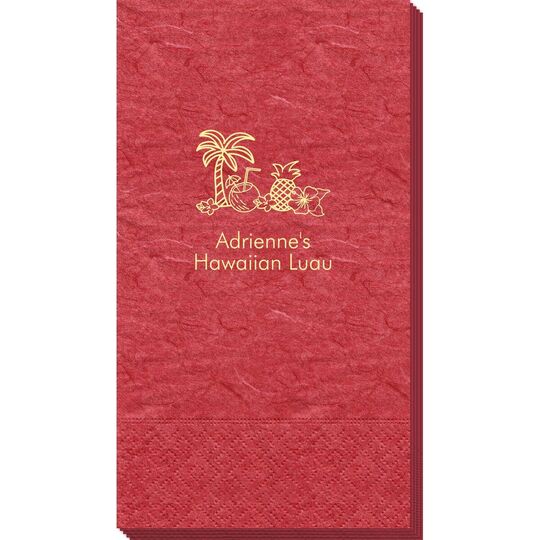 Tropical Hawaiian Luau Bali Guest Towels