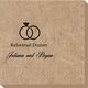Modern Wedding Rings Bali Napkins Image 3 of 3