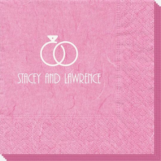 Modern Wedding Rings Bali Napkins