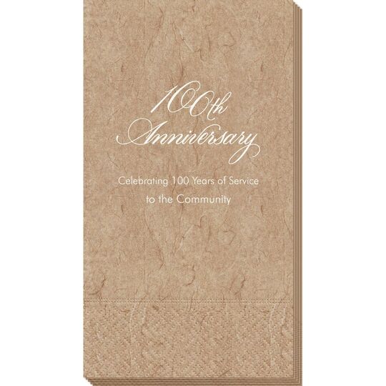 Elegant 100th Anniversary Bali Guest Towels