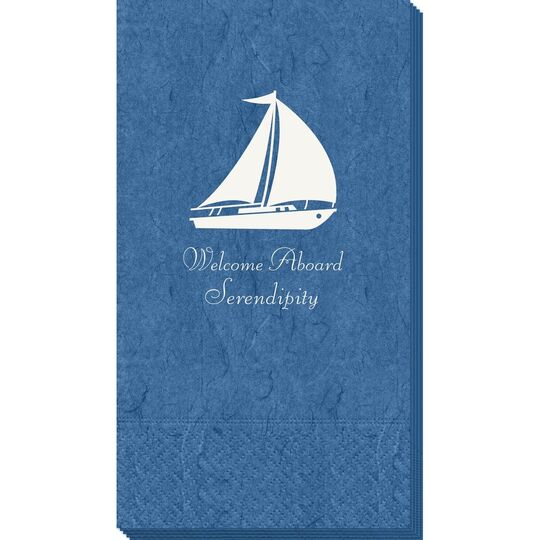 Large Sailboat Bali Guest Towels