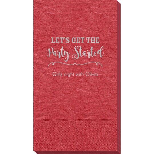 Let's Get the Party Started Bali Guest Towels