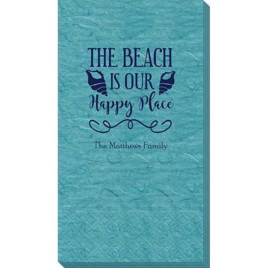 The Beach Is Our Happy Place Bali Guest Towels