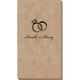 Wedding Rings Bali Guest Towels Image 3 of 3