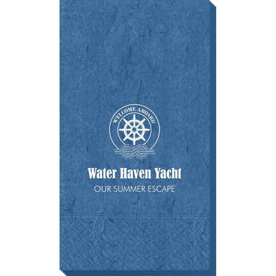 Welcome Aboard Wheel Bali Guest Towels