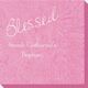 Expressive Script Blessed Bali Napkins Image 2 of 5