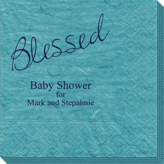 Expressive Script Blessed Bali Napkins