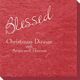 Expressive Script Blessed Bali Napkins Image 4 of 5