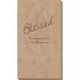 Expressive Script Blessed Bali Guest Towels Image 1 of 5