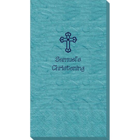 Ornate Cross Bali Guest Towels