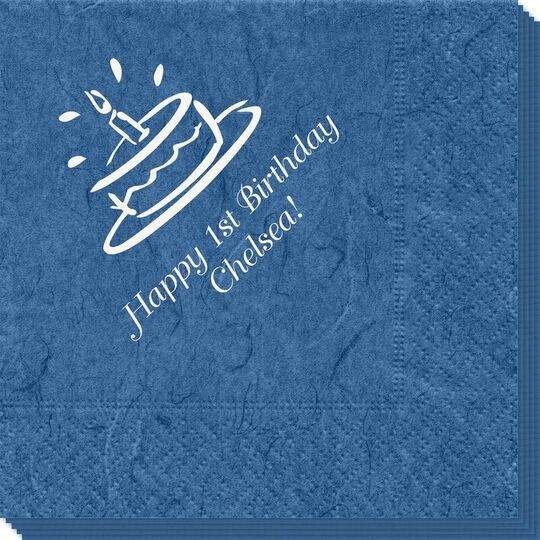 Modern Birthday Cake Bali Napkins