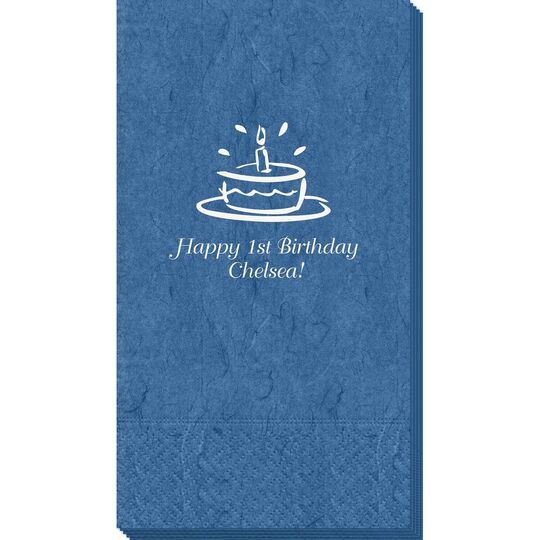 Modern Birthday Cake Bali Guest Towels