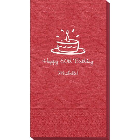 Modern Birthday Cake Bali Guest Towels