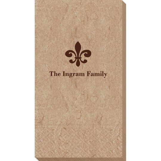 Traditional Fleur-de-Lis Bali Guest Towels