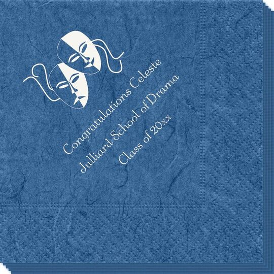 Tragedy and Comedy Masks Bali Napkins