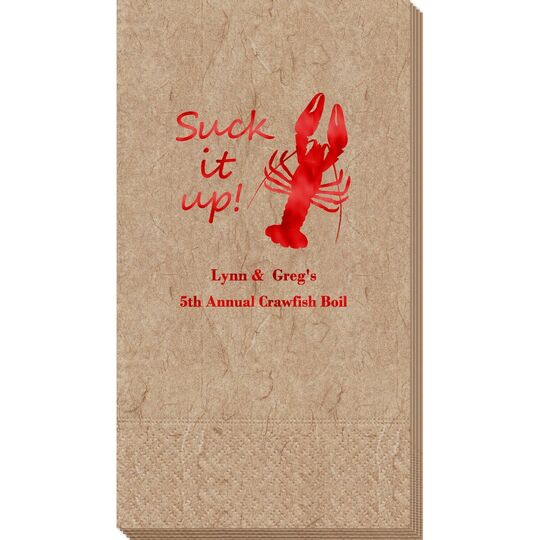 Crawfish Suck It Up Bali Guest Towels