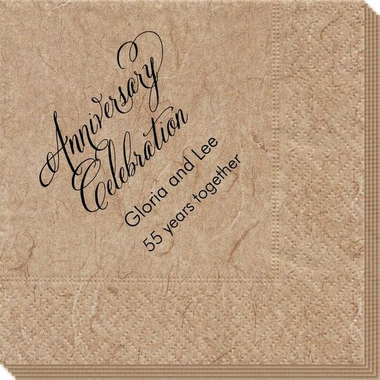 Elegant Anniversary Celebration Bali Napkins