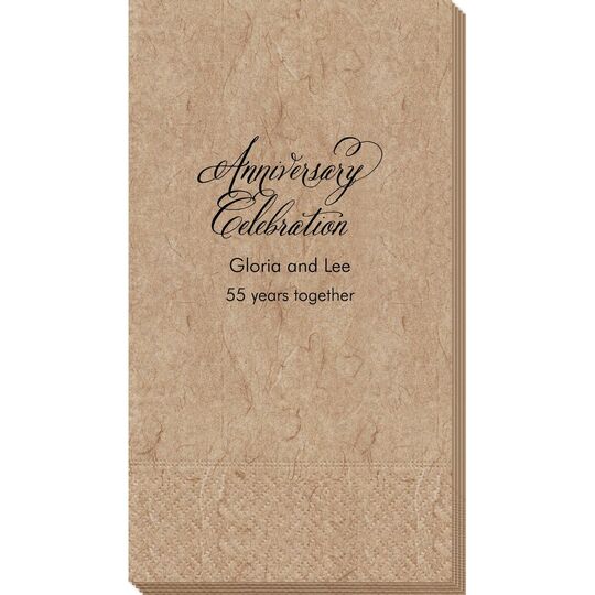 Elegant Anniversary Celebration Bali Guest Towels