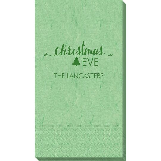 Elegant Christmas Eve Bali Guest Towels