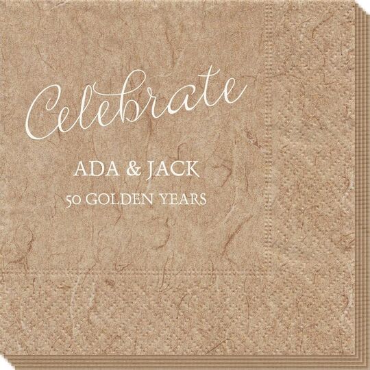 Expressive Script Celebrate Bali Napkins