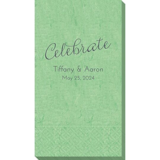 Expressive Script Celebrate Bali Guest Towels